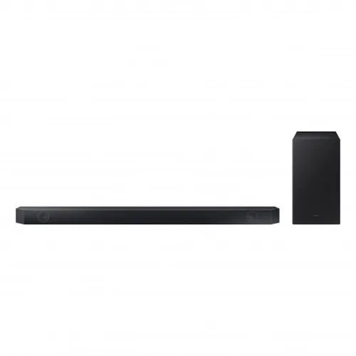 Samsung HW-Q600B Soundbar 3.1.2Ch - Dolby Atmos für immersiven Sound - Soundbar mit 9 Lautsprechern, Dolby Atmos und DTS:X für kraftvollen 3D-Sound. Perfekte Harmonie mit SAMSUNG TV-Lautsprechern und klarer Klang dank adaptivem Sound.