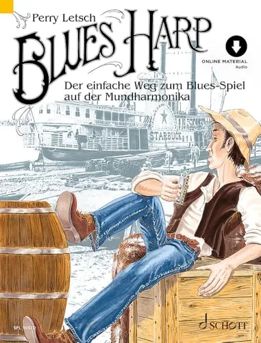 Blues Harp: Der einfache Weg zum Blues-Spiel auf der Mundharmonika. Mundharmonika. Lehrbuch. (Schott Pro Line)