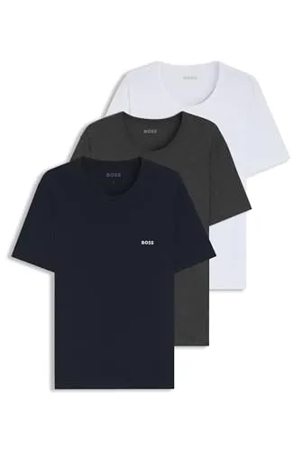 BOSS Herren R-Neck T-Shirt 3er Pack Classic, Assorted 961 - T-Shirts für Herren, hochwertig verarbeitet und perfekt für den täglichen Gebrauch.
