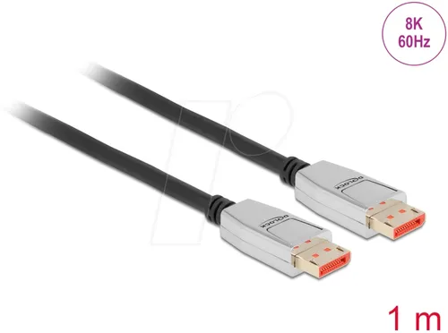 DELOCK 87040 - DisplayPort 1.4 Kabel, 8K @ 60 Hz, 1 m