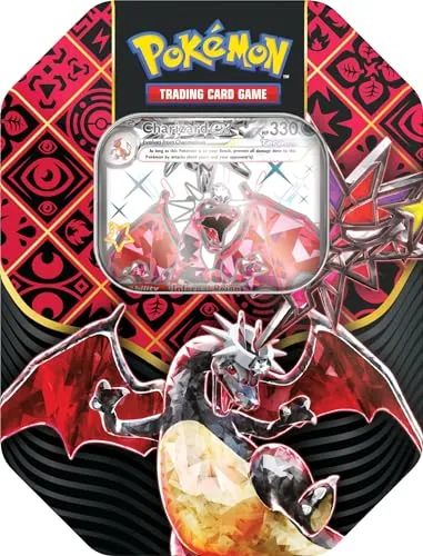 Pokemon – Iron Treads ex Tin Box (englisch) - TCG OVP Displays, exklusive Tin Box mit limitiertem Design und tollen Sammelkarten für Pokémon-Fans