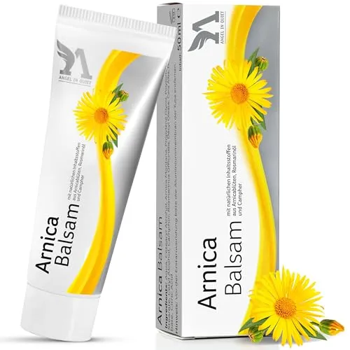 Arnica Balsam – Arnika Salbe für Muskeln und Gelenke – 3 Fach Formel mit Arnika Rosmarin und Kampfer – schnelleinziehende Pflege für Rücken Nacken und Beine – 50 ml