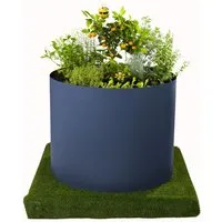 Jardinion Hochbeet 80cm x Ø100cm - Hochbeete-Kit, ideal für Garten oder Balkon, robustes Material mit 2mm Stärke, einfach transportierbar und wetterfest.