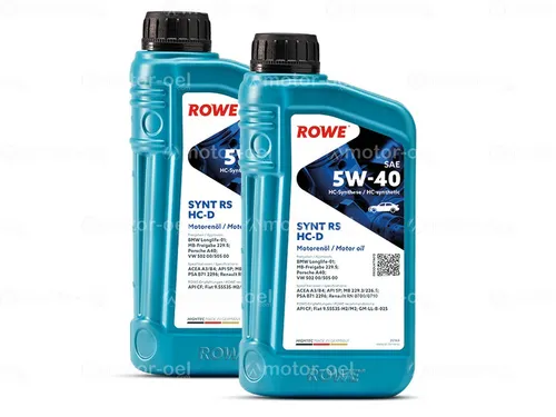Liter (2x1L) ROWE HIGHTEC SYNT RS HC-D SAE 5W-40 2