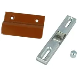 Ms Beschläge - Terrassentür-set Universalschnäpper Hülse Balkontürgriff Aluminiumgriff Ziehgriff Eiche Färbend - Ral8003