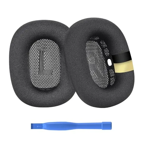 MMOBIEL Ersatz Ohrpolster für AirPods Max - Premium Mesh Gewebe - Kopfhörer Ohrpolster mit verbesserter Geräuschisolierung und höchstem Komfort, passend für AirPods Max. Genießen Sie Musik ohne Unbehagen dank langlebiger, hochwertiger Materialien.