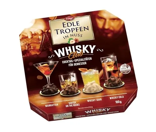 Edle Tropfen in Nuss Whisky Club 100g – Pralinenspezialitäten