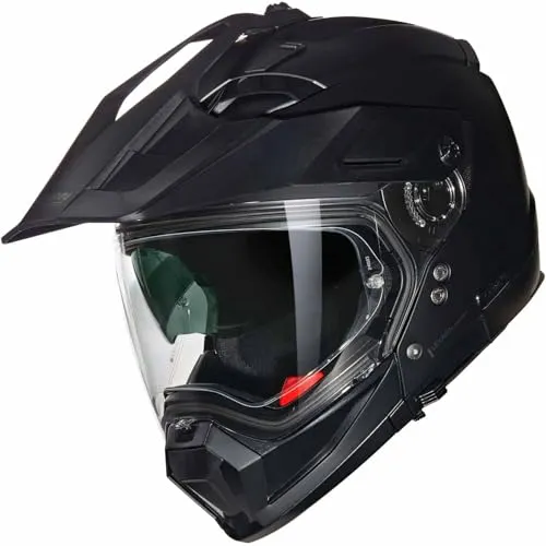 Nolan N70-2X 06 Classico N-Com Motocross Helm, schwarz matt, 2XL (63) - Motorradhelm mit 8 Konfigurationen, ultraweitem Visier und AirBooster-Technologie für optimale Belüftung, perfekt für Abenteuer und Vielseitigkeit.