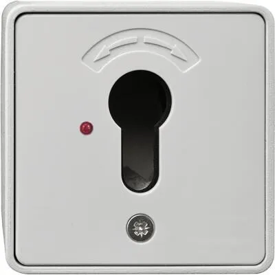 Rademacher Schlüsseltaster UP 8000 00 07 - Zubehör für Torantriebe - Unterputz Schlüsseltaster ohne Zylinder für einfache und sichere Bedienung von Garagentorantrieben.