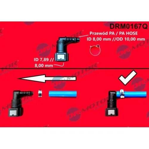 Dr.motor Automotive Schlauchverbinder, Kraftstoffschlauch DRM0167Q