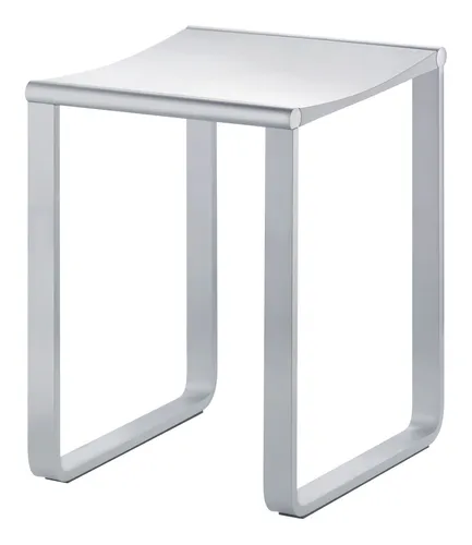 Plan Bad-Hocker 14982170038 - Silber-eloxiert/Lichtgrau - Behinderten-Bedarf mit rutschsicheren Aluminiumfüßen und stabiler Sitzfläche, ideal für mehr Sicherheit und Komfort im Badezimmer.