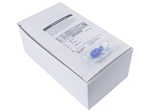 Kombistopfen Verschlußstopfen Fresenius Luer Lock Einmalspritzen Einwegspritzen(Farbe: blau,Menge: 100 Stück)