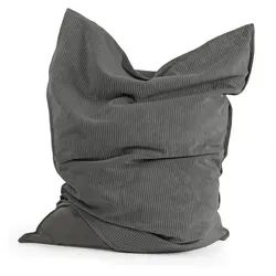 mokebo Sitzsack Der Große mit Cord Cover - Riesensitzsack in Beige - Sitzsäcke für drinnen und draußen - ergonomisch und vielseitig! Ideal zum Sitzen, Liegen und Entspannen. Made in Germany mit hochwertiger EPS-Füllung für höchsten Komfort.