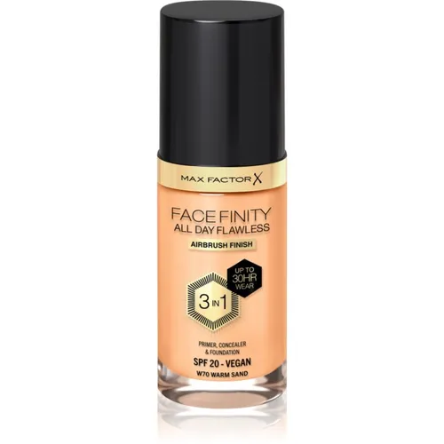 Max Factor Facefinity All Day Flawless langanhaltende Make-up Foundation SPF 20 Farbton 70 Warm Sand 30 ml