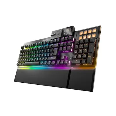 be quiet! Dark Mount Silent Tactile DE ISO Gaming-Tastatur - Tastatur mit 8 Display-Tasten, Media Dock und hot-swap-fähigem Nummernblock für ein individuelles Gaming-Erlebnis in elegantem Schwarz.