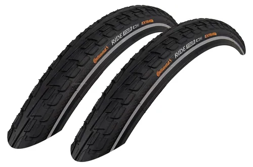 Continental Ride Tour 28-622 Reflex Fahrradreifen (2er Set) - Robuste Allround-Tourenreifen mit Reflexstreifen für bessere Sichtbarkeit. Ideal für Pedelecs bis 25 km/h, mit extra Pannenschutz und langlebiger Konstruktion. Größe: 28x1 5/8x1 1/8, Gewicht: 540 g pro Reifen.