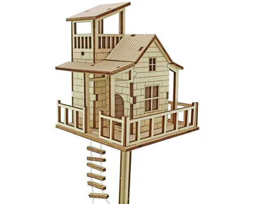 Winkee Gartenpflege-Set Winkee - Do it yourself Mini Blumentopf-Baumhaus - Das Baumhäuschen