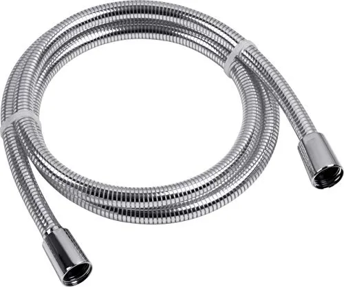 Cornat Brauseschlauch - 150 cm Länge - Kunststoff verchromt - Extrem Belastbar - Verdrehsicher - 1/2 Zoll Anschluss / Duschschlauch Made in Germany / Ersatzschlauch für Dusche & Badewanne / TECB3374