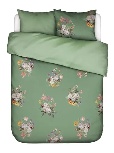 Essenza Bettwäsche-Garnitur Satin Laurine in grün von Essenza