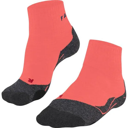 Falke Damen TK2 Explore Short Socken - Größe 41, orange - Sportsocken für Bergtouren und Trekking, aus hochwertiger Merinowolle für optimalen Komfort und Temperaturregulation.