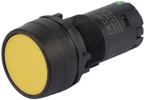 DECA CP2B-M1E10Y Druckschalter 400V 8A Gelb tastend (L x B x H) 29.9 x 20.5 x 55.5mm 1St.