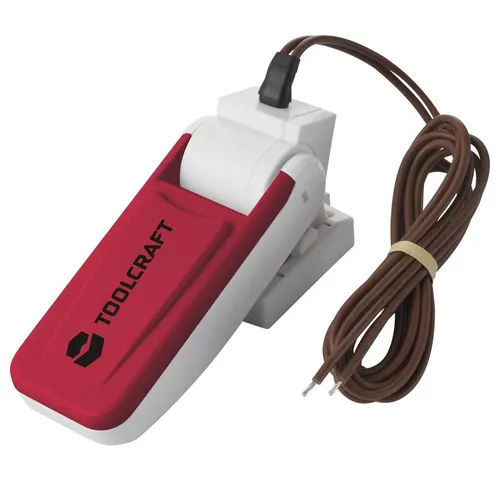 TOOLCRAFT TO-7159161 Schwimmerschalter 1.00 m - Schwimmerventil für zuverlässige Leere-Überwachung, ideal für Pumpensysteme und Aquarien.
