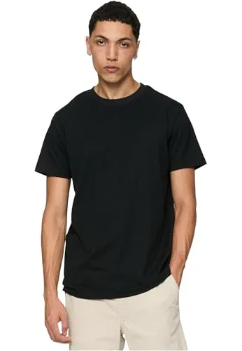 Urban Classics Herren Basic Tee 3-Pack Dreierpack T-Shirt, Mehrfarbig White/Black 02254, Large (Herstellergröße: L) (3er Pack)