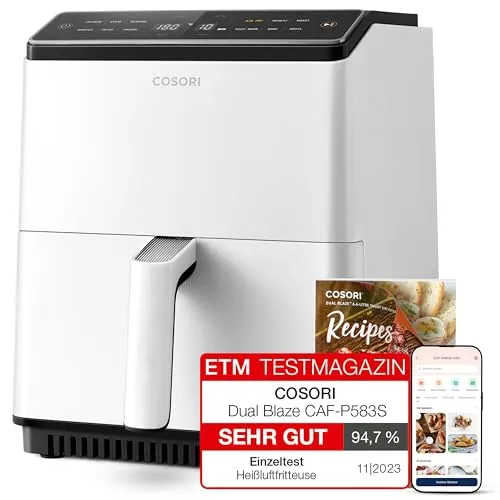 COSORI Heißluftfritteuse XXL Dual Blaze 6,4L