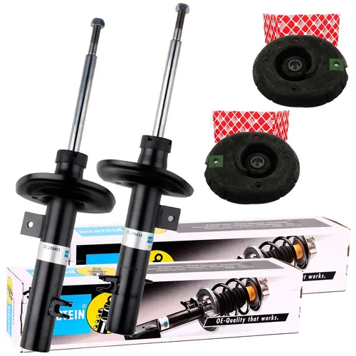 2x BILSTEIN B4 GAS STOSSDÄMPFER + FEBI DOMLAGER VORNE passend für PEUGEOT 2008