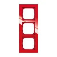 Busch-Jaeger 1723-287 Abdeckrahmen 3-fach Rot - Lichtschalter Abdeckrahmen in elegantem Rot, ideal zur stilvollen Abdeckung von Schaltern, Tastern und Steckdosen in der Designlinie Busch-axcent®.