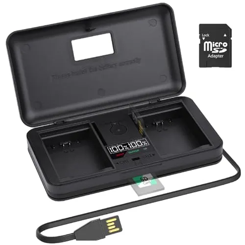 NP-FZ100 Akku Ladegerät mit Typ-C Kabel Für Sony A6600, A1, A9, A9R, A9 II, A7III, A7RIII, A7R V, A7 IV, A7R IV, A7S III, A7C, A7R3, Sony Alpha 9, 9R, 9S, ZV-E1 Digitalkameras