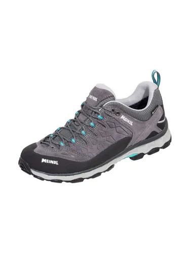 Meindl Lite Trail Lady GORE-TEX Wanderschuh grau/türkis - Wanderschuhe mit GORE-TEX® Membran – winddicht, wasserdicht und atmungsaktiv, ideal für Outdoor-Abenteuer in Größe 38.