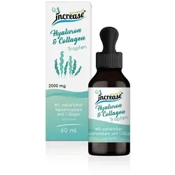 Liposomale Hyaluron & Collagen Tropfen hochdosiert - 60.000mg pro Packung - Hochdosierte Tropfen mit 2000mg Hyaluron & Collagen pro Tagesdosis. Ideal zur Unterstützung der Hautpflege. Enthält MCT Öl und ist leicht in Getränke mischbar.