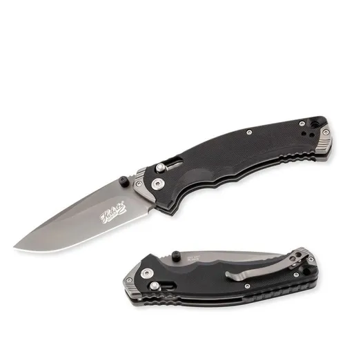 Herbertz Selektion Einhandmesser, AISI 440C-Stahl, G10-Griff, rostfrei, Axis Loc