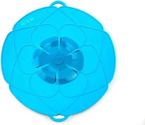Kochblume Universaldeckel Größe XL in Türkis - Überkochschutz mit 33cm Durchmesser, geeignet für Elektro-, Gas- und Induktionsherde – die perfekte Lösung für sauberes Kochen!