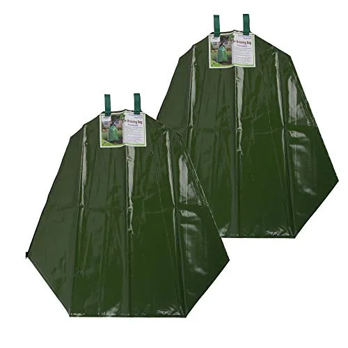UNUS Baumbewässerungssack 55/75 Liter Fassungsvermögen Wassersack - Langzeit Bewässerung für Ihre Bäume - Tröpfchensystem aus strapazierfähigem PVC Material (2X 55 Liter)