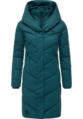 Ragwear Steppmantel Natalka – stylischer Winterparka in grün, XXL (44) - Eleganter Steppmantel mit gefütterter Kapuze, wind- und wasserdicht. Ideal für kalte Tage, bietet er optimalen Schutz und modernen Stil.