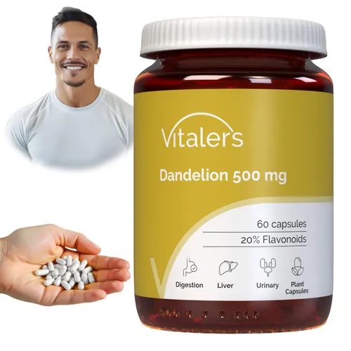 Vitaler's Dandelion Löwenzahn-Extrakt 500 mg – 60 Kapseln
