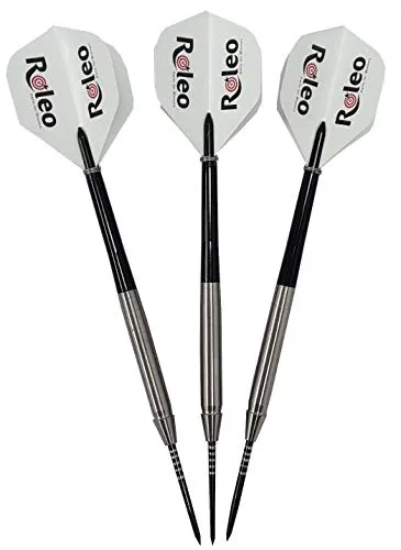 Roleo Profi Steeldartpfeile PR-2 - 90% Tungsten, 21g 3er Set - Steel-Dartpfeile mit 90% Tungsten, optimal für präzise Würfe und hohe Haltbarkeit. Ideal für ambitionierte Spieler.