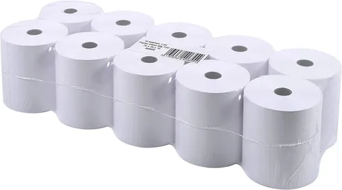 Exacompta 40655E 10x Kassenrollen, 1-lagig Offset Breite: 74mm Länge 40m, 60g/m²