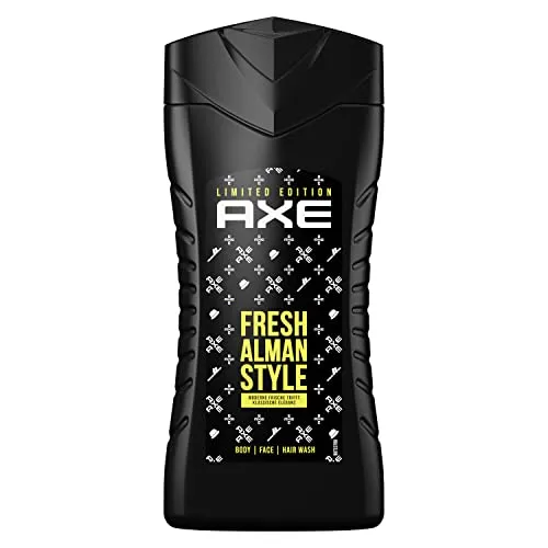 Axe 3-in-1 Duschgel & Shampoo Fresh Alman Style für langanhaltende Frische und Duft Limited Edition 250 ml, 1 Stück