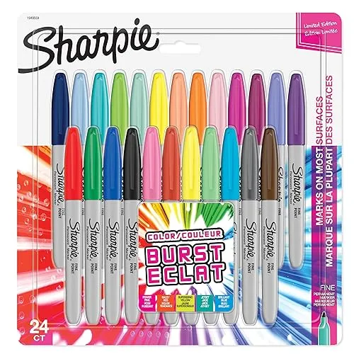SHARPIE Permanent Marker Set 24 Stück in grau von Sharpie