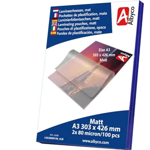 Albyco MATTE Laminiertaschen A3 von Albyco