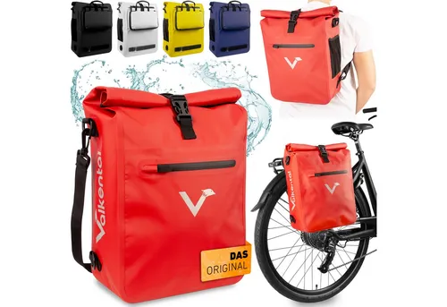 Valkental Fahrradtasche 3in1 in rot von Valkental