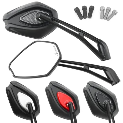 Area1 Motorradspiegel Set mit E-Prüfzeichen - Sportliche Motorradspiegel mit E-Prüfzeichen, wetterbeständig und in verschiedenen Farben erhältlich - für Stil und Sicherheit auf der Straße.