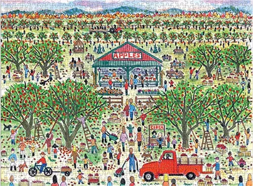Chronicle Books Puzzle Fröhliches Apfelpflücken, Storrings, Puzzleteile