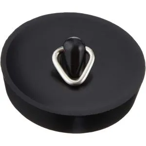 Cornat Waschbeckenstöpsel Ventilstopfen, Ø 50,5 mm, aus Kunststoff, schwarz