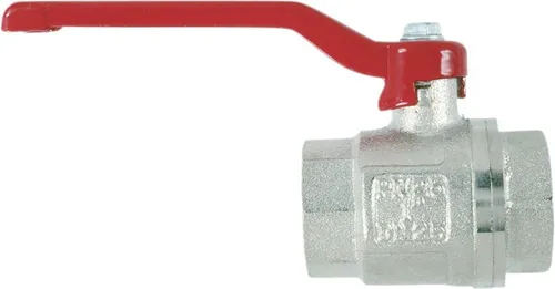 Cornat Kugelhahn Messing matt-verchromt, beidseitig IG 3/4