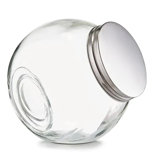 Zeller 19788 Vorratsglas 'Candy' m. Edelstahldeckel, 2200 ml