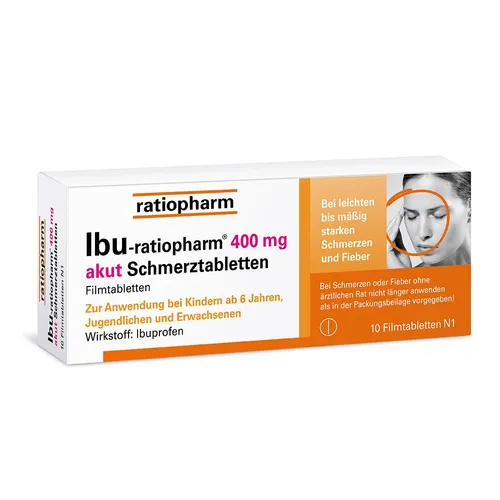 IBU ratiopharm 400 akut Schmerztabletten